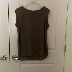 Short sleeve green blouse